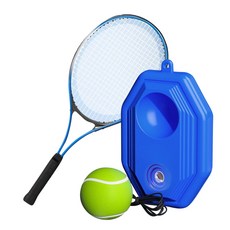 테니스 리턴볼풀세트 주니어 성인용 셀프 테니스 연습 라켓 연습기 나혼자 연습, 블루