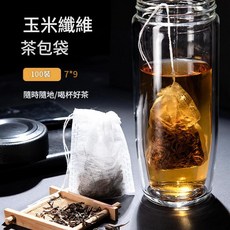 玉米纖維茶包袋 100裝, 1套, 1個