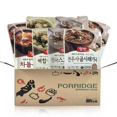 양반 백합 미역국 460g 2p + 차돌 육개장 460g 2p + 진국 소고기무국 460g 2p + 한우사골시래기국 460g 2p, 1세트