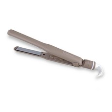 SALONIA 直捲兩用負離子造型夾, 奶茶色 15mm, 新品