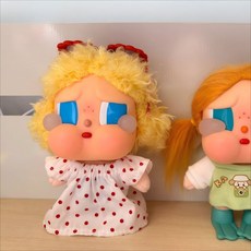 팝마트 크라이베이비 휴가 일기 시리즈 인형옷 인형액세서리 인형의상, 아기가 없어요, 레드 도트 스커트