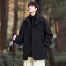 HOMASS 남녀공용 3 in 1 탈부착형 방수 자켓 가을겨울 방풍 보온 아웃도어 등산복