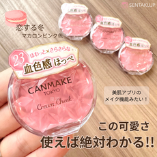 Canmake 水潤柔光腮紅霜 打造自然紅潤好氣色, CL01, 1個