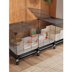 튼튼한 대형 토끼 케이지 기니피그 겸용 실내용 토끼집