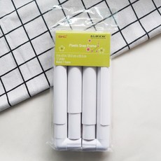 SKC白色夾式繡繃 方形繡框 塑膠繡繃 十字繡工具繡花繃 繡架 繡圈, 正方形繡繃（20.3*20.3CM）, 1個