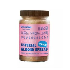 그린너트 대용량 임페리얼 아몬드 스프레드 크런치, 1개, 400g