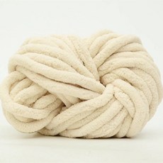 공방 만들기 수예 벨벳 뽀글이 실 왕모찌 취미 포근 가방 코바늘 집순이, 아이보리