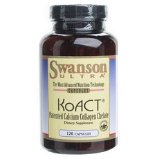 Swanson 斯旺森 Ultra Coact 膠原蛋白螯合物鈣膠囊, 120入, 1個, 120顆
