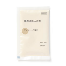 무인양품 약용 온감 입욕제 진저의 향기 입욕제 일회용, 5개, 40g