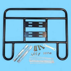 機車通用型U型平板貨架, 黑色, 凹型外送架