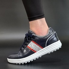 Arnold Palmer 雨傘牌 韓國女式高幫高爾夫鞋牛皮 4 厘米無釘高爾夫運動鞋