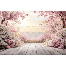 화이트 핑크 배경 커튼 꽃 장식 천 웨딩 생일 사진 소품, 1. X02762