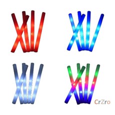 파티클럽 스펀지 야광봉 474cm 응원 LED 완구 야간 파티용품 형광 1개입