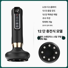 디앤디 자동부항기 흡입기 부항기 마사지기, 1개, 12단 스틸볼 (그레이)