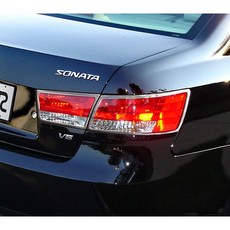 Hyundai Sonata 2007 2010 改裝鍍鉻銀車燈框飾貼 後燈框 尾燈框, 1個