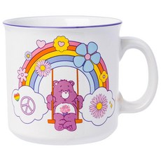 Silver Buffalo Bratz "Dump Him" Sasha Yasmin Cloe Jade 세라믹 캠퍼 머그 591.5ml20온스 211737, 20 Ounces, Care Bears Share Bear