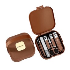 MANICURE 美甲工具組 8件式不鏽鋼指甲剪 旅行便攜 居家收納, 1套