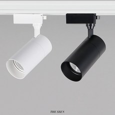 더쎈 LED 에코 카네스 원형 COB 레일스포트 30W 트랙등 플리커프리, 1개, 30W 흑색바디/주백색