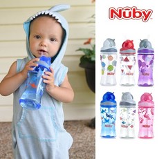 트라이탄 티티 키즈 빨대컵 유아컵 360ml (색상선택), 티라노사우루스(다크그레이탑)