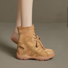 여성용 키높이 12cm 워커 통굽 부츠