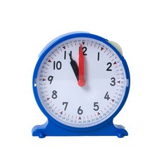 旭陽教育用品社USL遊思樂益智時鐘教具，單手操作小時鐘(直徑12cm 單面鐘面)，數學教具 台灣商檢局檢驗合格