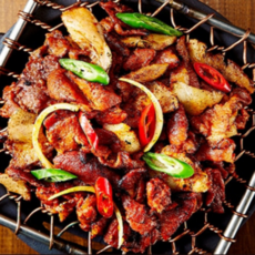 [DG] 캠핑 음식 불맛 수제 직화 석쇠불고기 고추장맛, 3팩, 200g