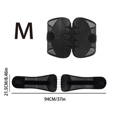 DFMEI 腰椎支撐護腰帶可調節腰圍透氣網布滑輪拉繩護腰