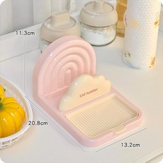 多功能鍋蓋架 砧板架 廚房收納托盤, 粉色【吸盤式免打孔】置物架, 1個