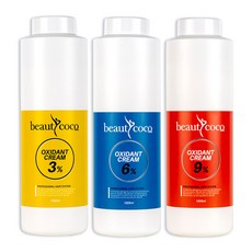 뷰티코코 뷰티코코 산화제 3 6 9 퍼센트 옥시던트 크림 1000ml, 3프로 산화제, 1개, 1L