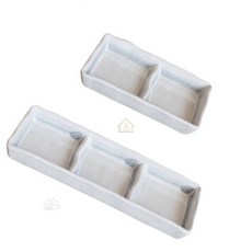 멜라민 2칸 3칸 양념 소스 찬기 2구소스그릇 업소용소스그릇 업소용멜라민접시, 부시마크 퓨전2칸양념기 24171-NS