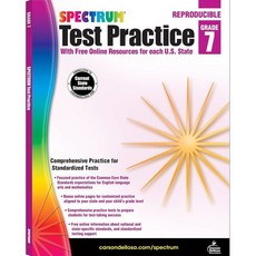 Spectrum Test Practice Grade 7 : With Free Online Resources for each U.S. State