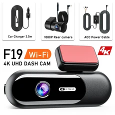 녹화 전후방 차량용 카메라 야간 시야 녹화기 내장 주차 모드 지원 4K, Add Hardwire kit / 64G, Add Hardwire kit / 6