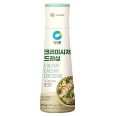 청정원 간편한 청정원 크리미시저 드레싱 간식 야식 자취 1인가구 명절 제사 전 튀김 대용량 식자재, 315g, 1세트