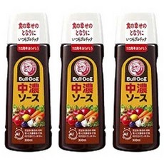 BullDog 중농 소스, 3개, 300ml