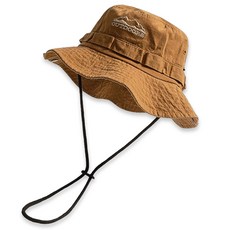 아웃도어 캠핑 낚시 등산모자 남자 여자 등산 버킷햇, 머스타드