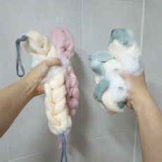 굿마켓 메쉬 샤워볼 42CM 바디샤워타월 바디샤워볼, 상세페이지 참조, 1개