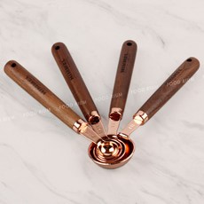 HIMMEL The Holmes Wood Stick 玫瑰金量勺 4P 套組, 1個