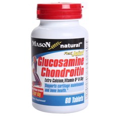 MASON natural Flexi Joint葡萄糖胺軟骨素補充錠, 60顆, 1罐