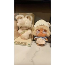 팝마트 크라이베이비 2피스 4피스 봄 컬렉션 인형옷 인형제외, 핑크드레스+모자 세트-인형 제외, 1세대와 2세대는 보편적입니다