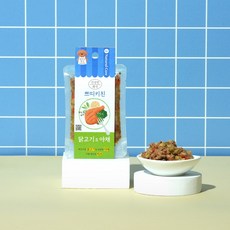 쁘띠키친 주식 화식 파우치 강아지 밥 휴대용 간식 사료 닭고기 야채 소고기 습식사료 소화 캔 팩, 닭+야채, 85g, 1개