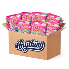 마카롱 닮은 슈가롤리 무지개 솜사탕 롤, 10g, 10개