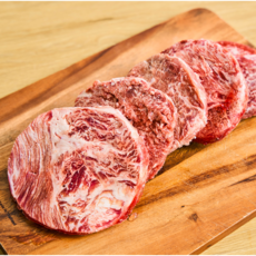 국내산 소고기 스테이크 모둠팩 등심+부채살+전각 6팩 900g, 1세트