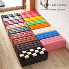 브이앤 현관 수납 벤치 의자 신발장 스툴 인테리어 대기용, 1개, 흑백 체크 두꺼운 PU 가죽 길이140 너비40 높이4