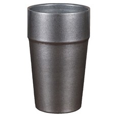 SoBuy 빈티지 스테인리스 304 더블월 물컵 550ml, 그레이 스텝, 1개