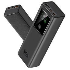 100W MAX 노트북 보조배터리 20000mAh 대용량 고속충전 3포트C-타입/여행용 기내반입, 블랙, GG1260110-1S2P 20000