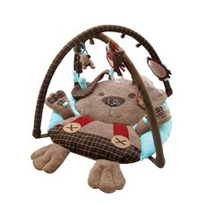 英國Little Bird Told Me 歡樂遊戲墊系列健力架，寶寶遊戲墊，嬰幼兒玩具，安全無毒材質，促進感官發展, 1個, 波西小狗