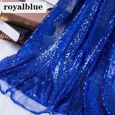 스팽글 웨딩 실버 130x50cm 의상 무대 골드 DIY 로즈 파티 원단 너비 반짝이 장식 원단, royalblue, 1개