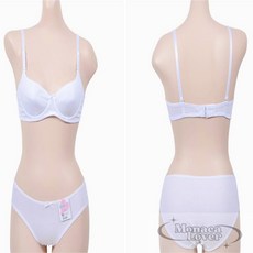 모나카러버 와이어 주니어 3단계 B컵 브라팬티세트 주니어순면팬티여아