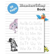 (영문도서) Handwriting Practice Book: 99 Pages English Handwriting Practice Book Writing Paper for lette... Paperback, Independently Published, 9798415430505