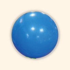 (수담공구) 대형 바운스 탱탱볼 공기주입 키즈 에어볼 38cm 블루